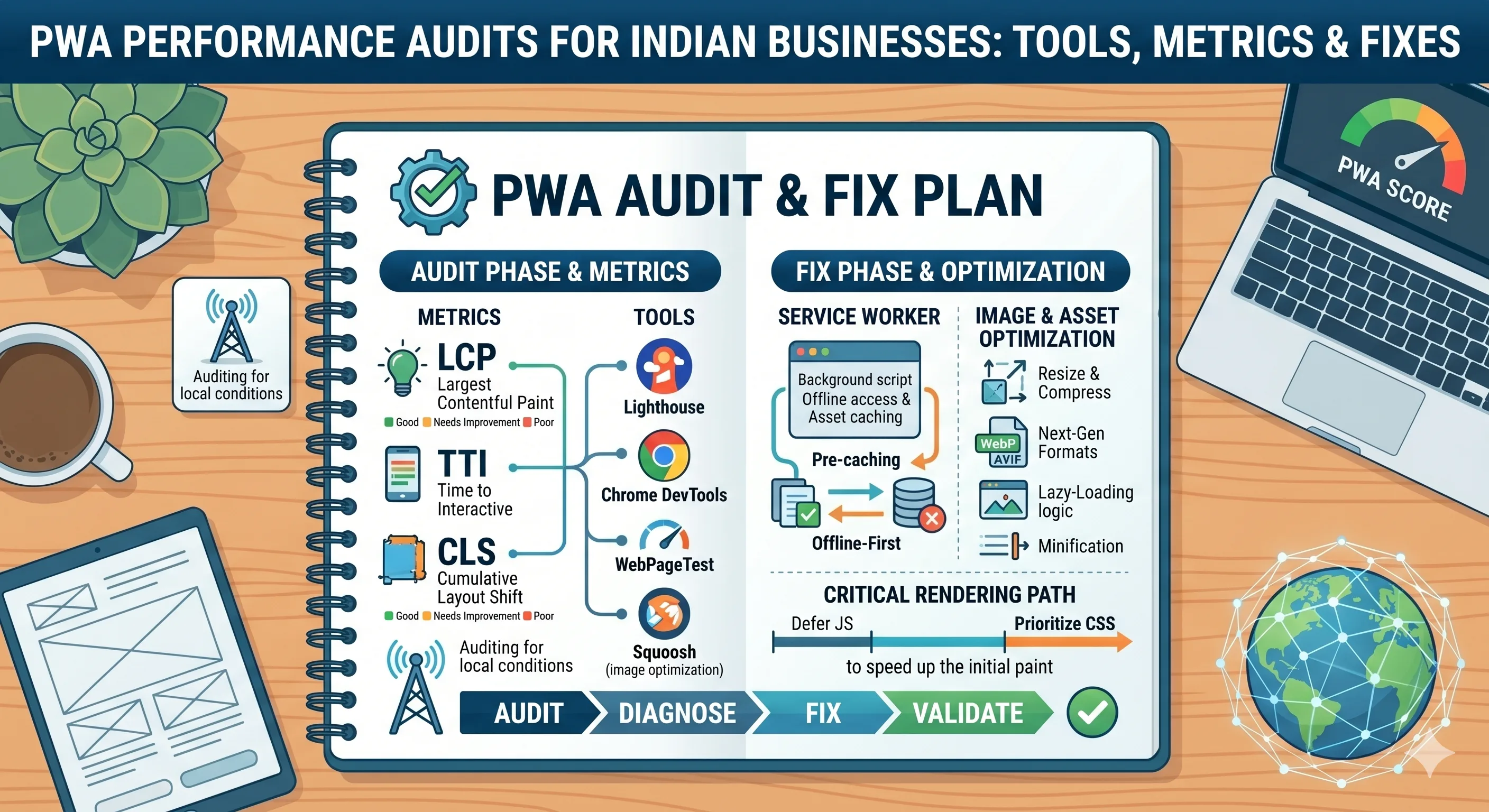 PWA Performance Audits for Indian Businesses: Tools, Metrics & Fixes