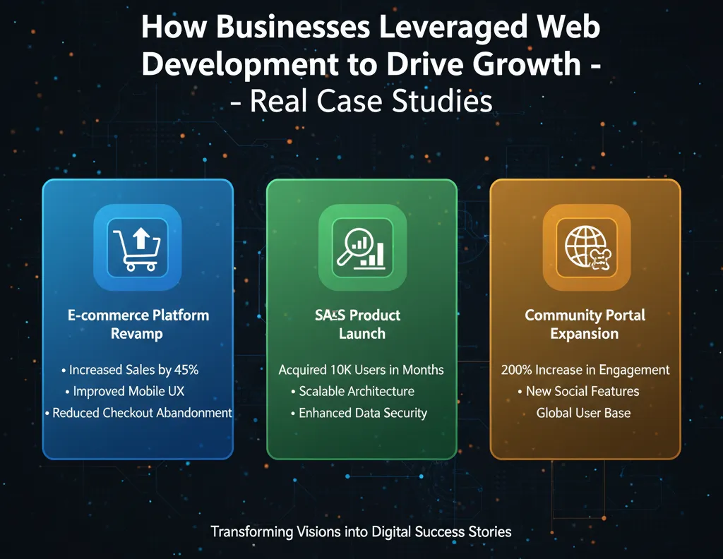How Businesses Leveraged Web Development to Drive Growth - Real Case Studies
