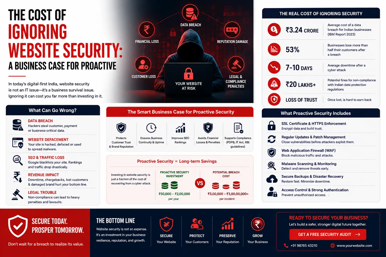 The Cost of Ignoring Website Security: A Business Case for Proactive M