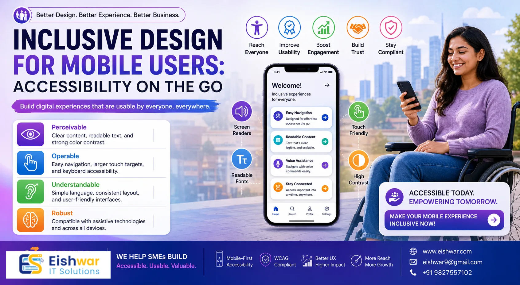 Inclusive Design for Mobile Users: Accessibility on the Go
