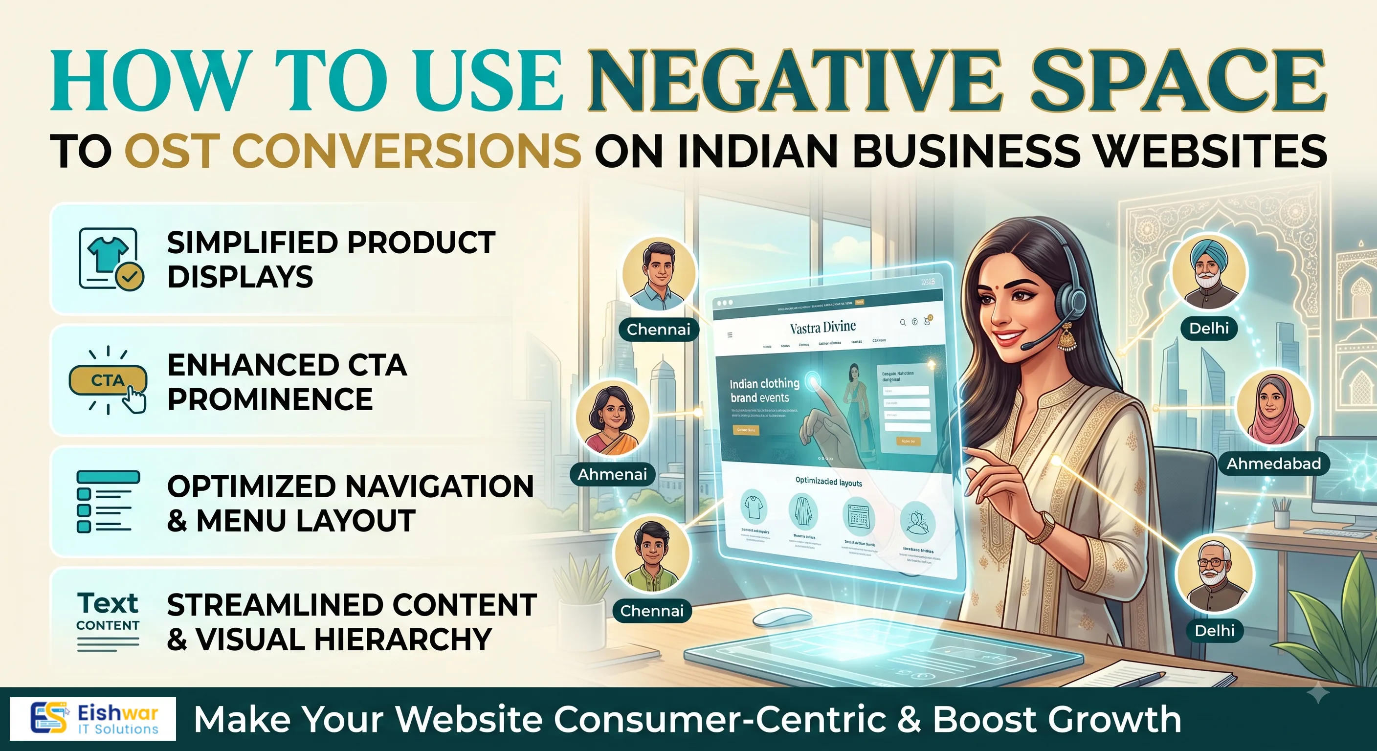 How to Use Negative Space to Boost Conversions on Indian Business Webs