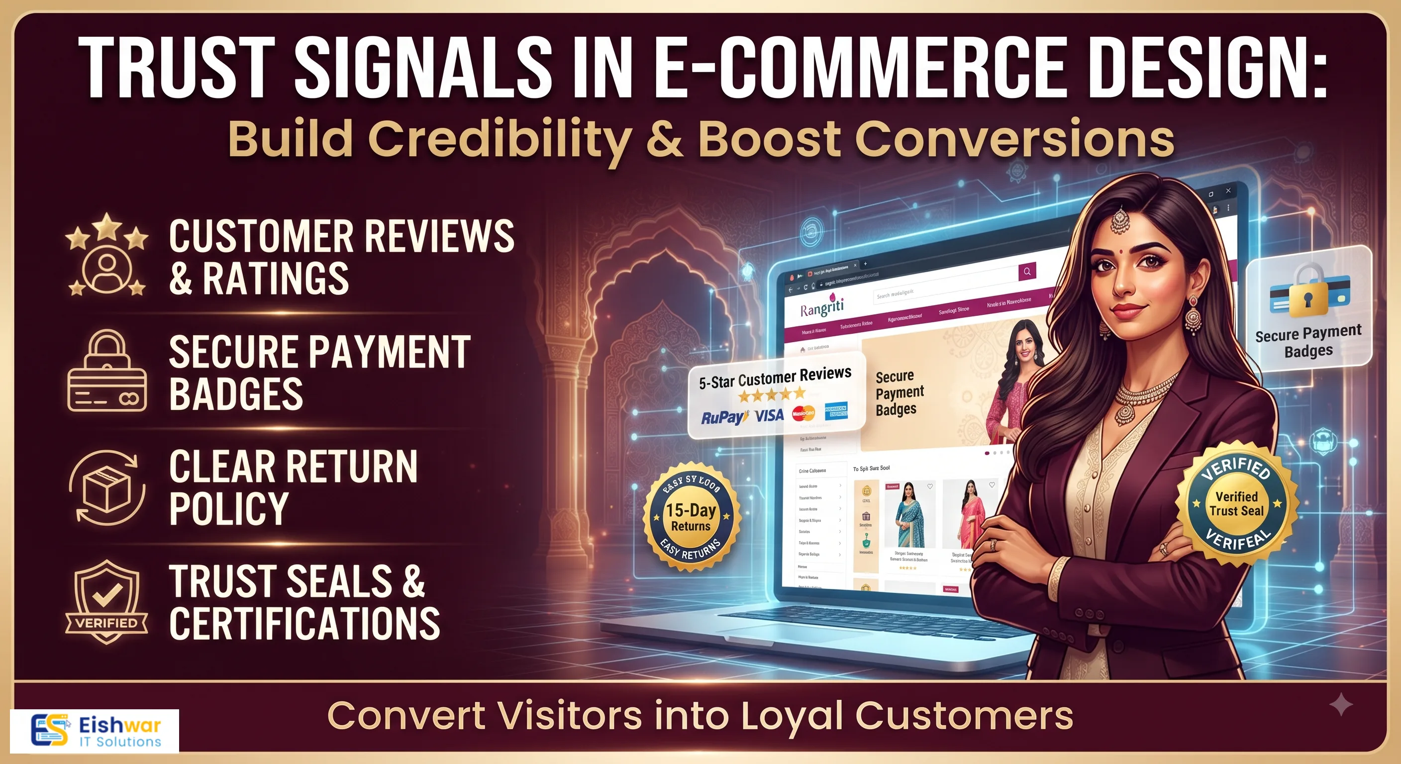 Trust Signals in E-commerce Design: Build Credibility & Boost Conversi